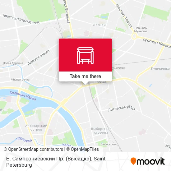 Б. Сампсониевский Пр. (Высадка) map