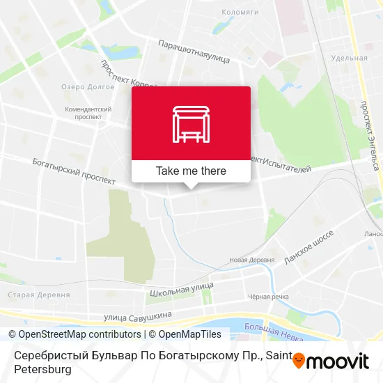 Серебристый Бульвар По Богатырскому Пр. map