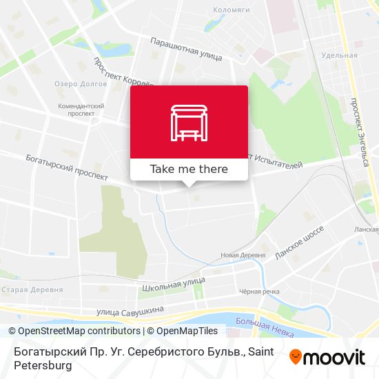 Богатырский Пр. Уг. Серебристого Бульв. map