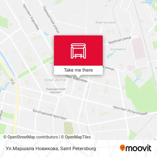 Ул.Маршала Новикова map