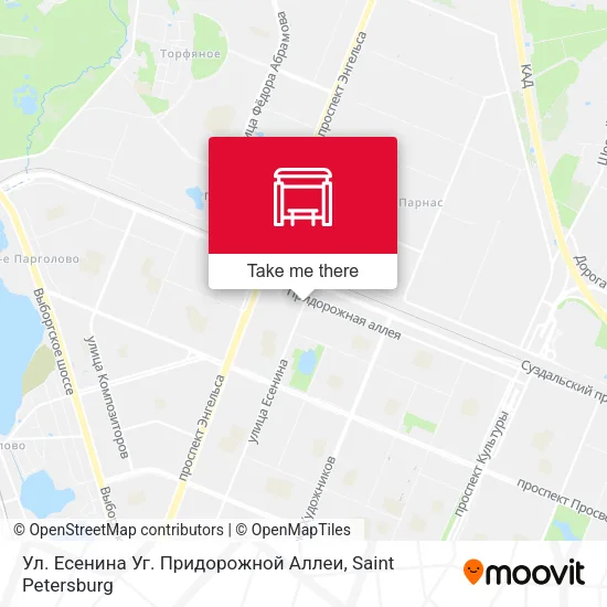 Ул. Есенина Уг. Придорожной Аллеи map