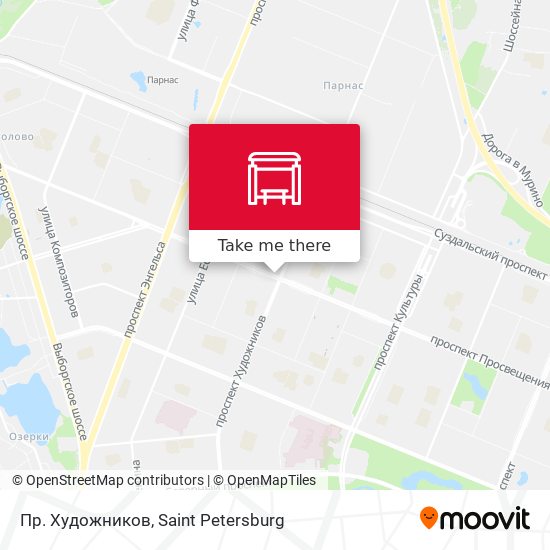Пр. Художников map