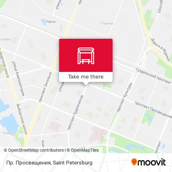 Пр. Просвещения map