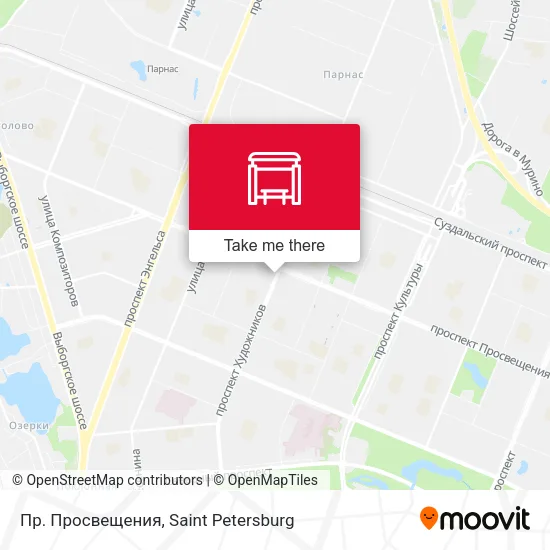 Пр. Просвещения map