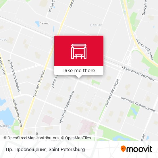 Пр. Просвещения map