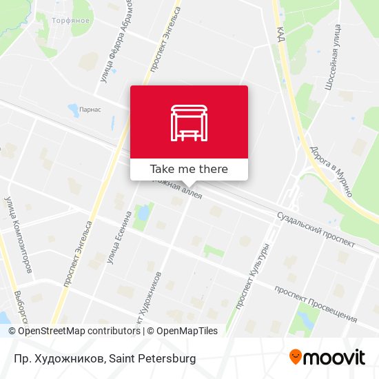 Пр. Художников map