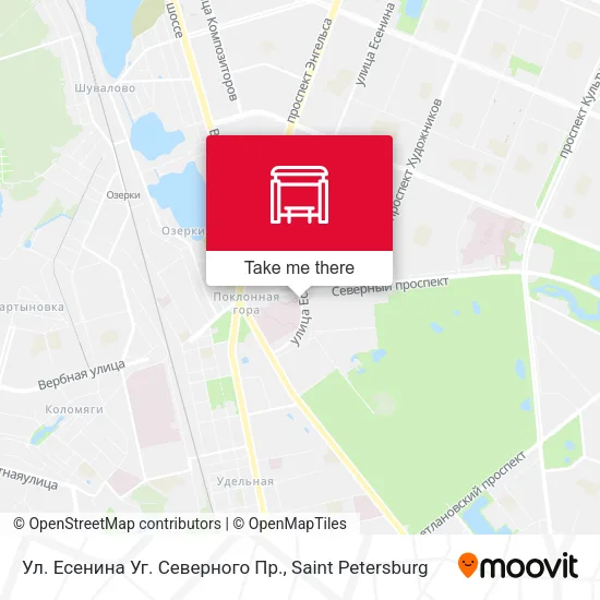 Ул. Есенина Уг. Северного Пр. map