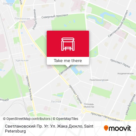 Светлановский Пр. Уг. Ул. Жака Дюкло map