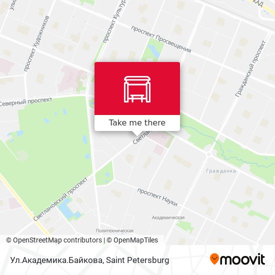 Ул.Академика.Байкова map
