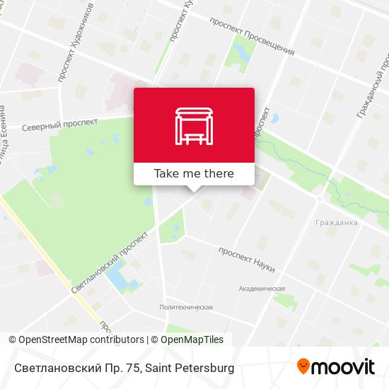 Светлановский Пр. 75 map