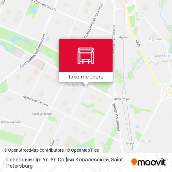 Северный Пр.  Уг. Ул.Софьи Ковалевской map