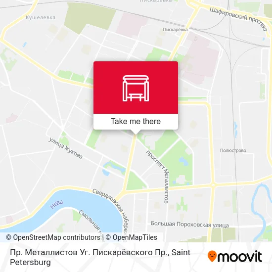 Пр. Металлистов Уг. Пискарёвского Пр. map