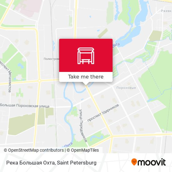 Река Большая Охта map