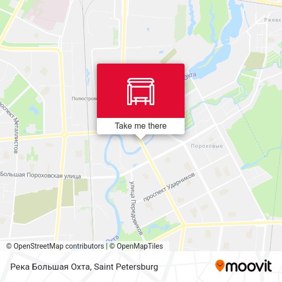 Река Большая Охта map
