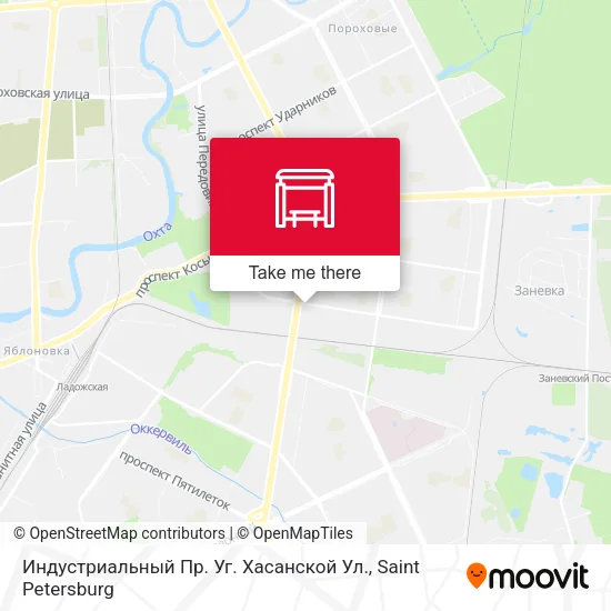 Индустриальный Пр. Уг. Хасанской Ул. map