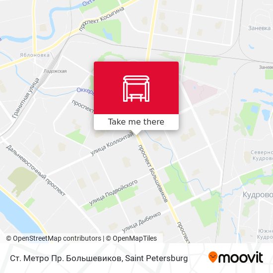 Ст. Метро Пр. Большевиков map