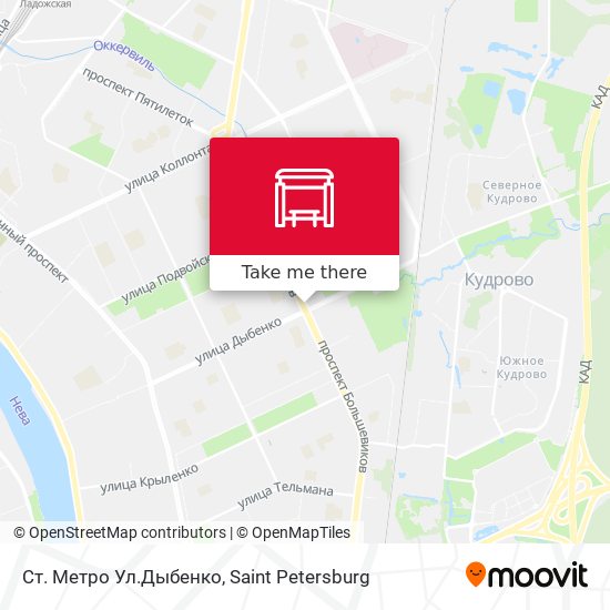 Ст. Метро Ул.Дыбенко map