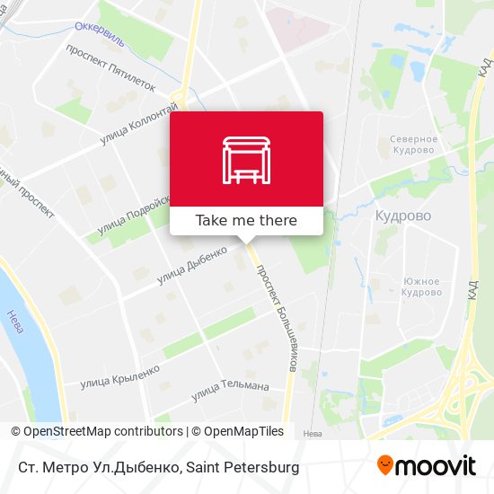 Ст. Метро Ул.Дыбенко map