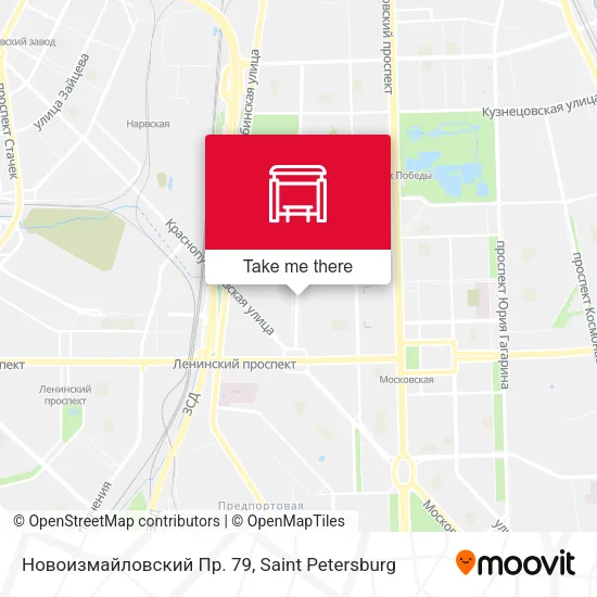 Новоизмайловский Пр. 79 map