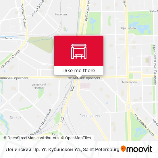 Ленинский Пр.  Уг. Кубинской Ул. map