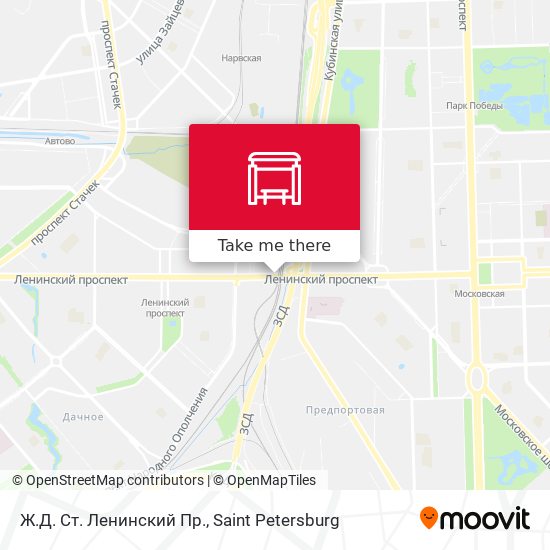 Ж.Д. Ст.  Ленинский Пр. map