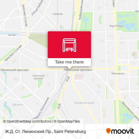 Ж.Д. Ст.  Ленинский Пр. map