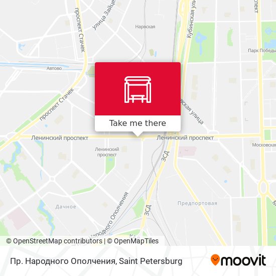 Пр. Народного Ополчения map