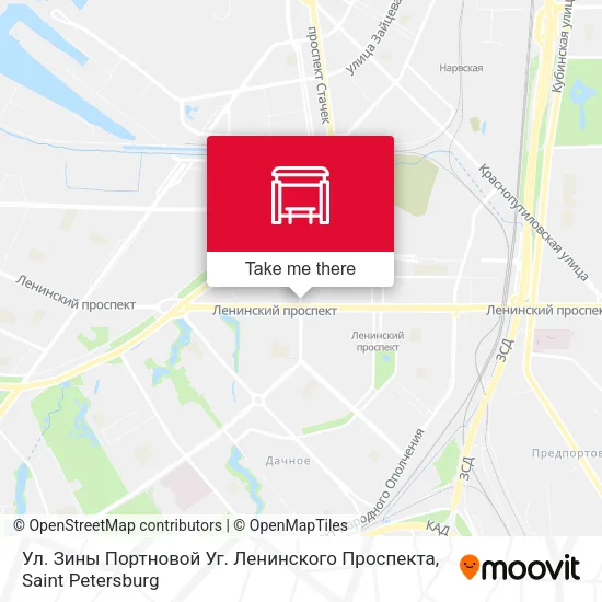 Ул. Зины Портновой  Уг. Ленинского Проспекта map