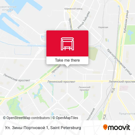 Ул. Зины Портновой 1 map