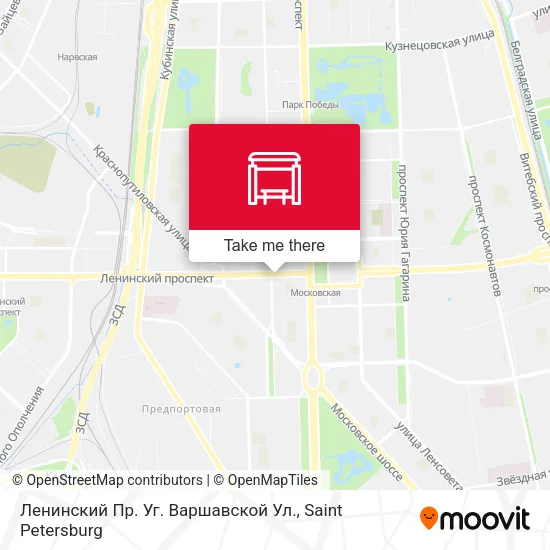 Ленинский Пр. Уг. Варшавской Ул. map