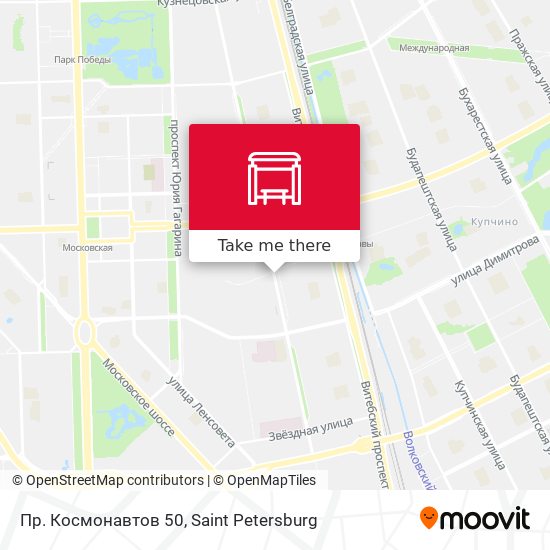 Пр. Космонавтов  50 map