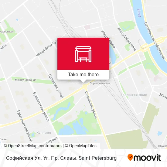 Софийская Ул. Уг. Пр. Славы map