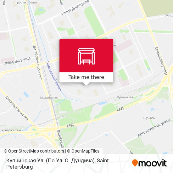 Купчинская Ул. (По Ул. О. Дундича) map
