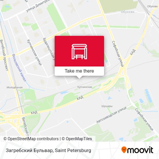 Загребский Бульвар map