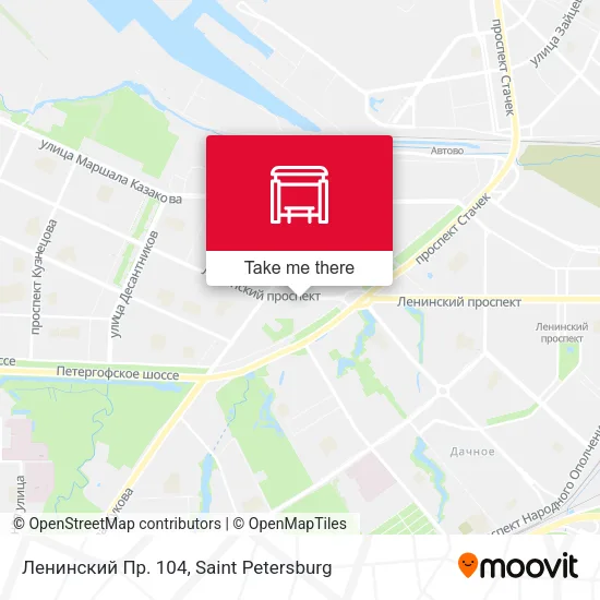 Ленинский Пр. 104 map