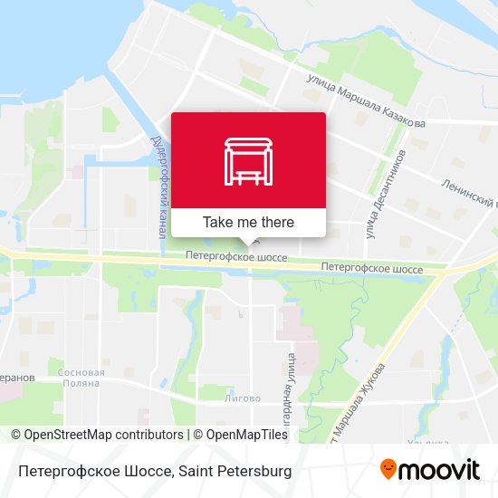 Петергофское Шоссе map