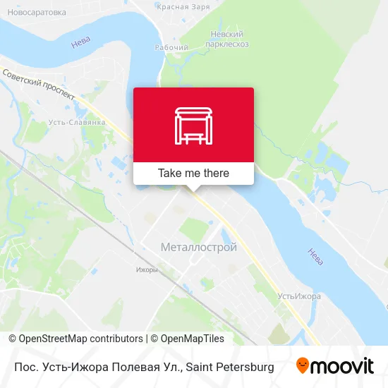 Пос. Усть-Ижора  Полевая Ул. map