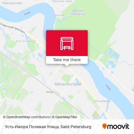 Усть-Ижора  Полевая Улица map