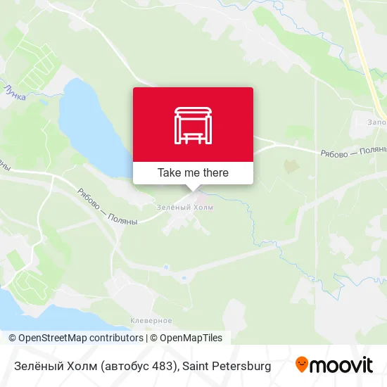 Зелёный Холм (автобус 483) map