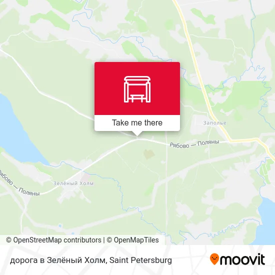 дорога в Зелёный Холм map