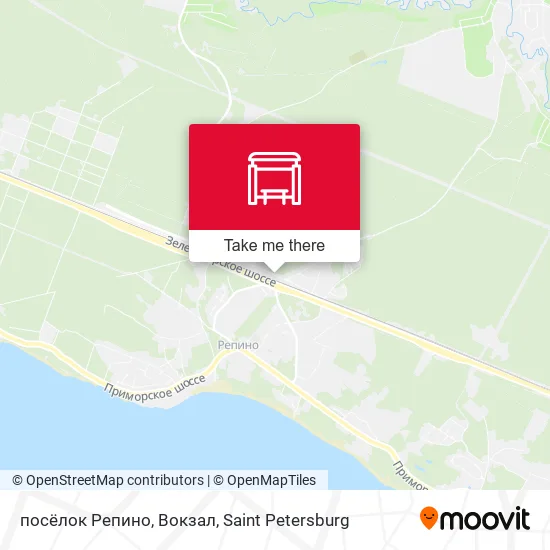 посёлок Репино, Вокзал map
