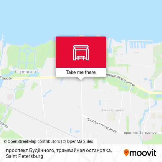 проспект Будённого, трамвайная остановка map