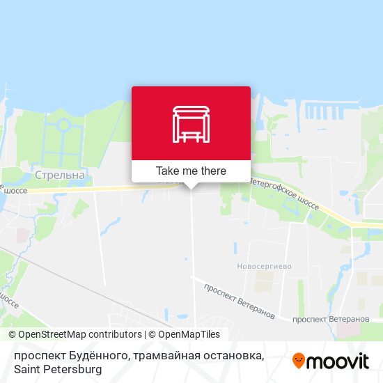 проспект Будённого, трамвайная остановка map