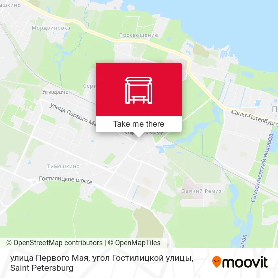 улица Первого Мая, угол Гостилицкой улицы map