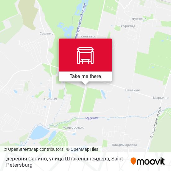 деревня Санино, улица Штакеншнейдера map