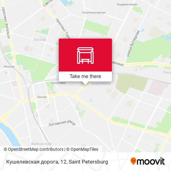 Кушелевская дорога, 12 map