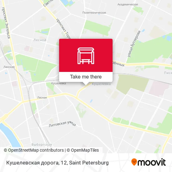 Кушелевская дорога, 12 map