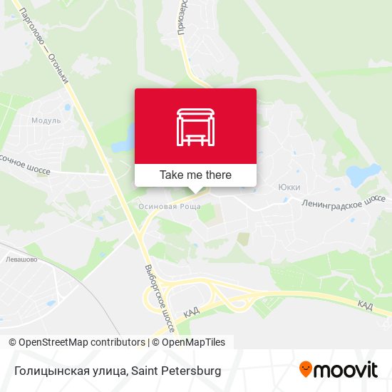 Голицынская улица map