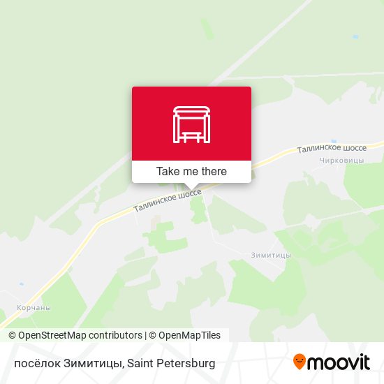 посёлок Зимитицы map