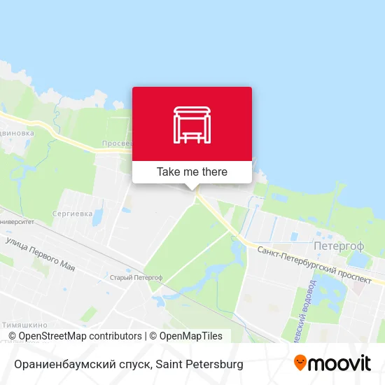 Ораниенбаумский спуск map